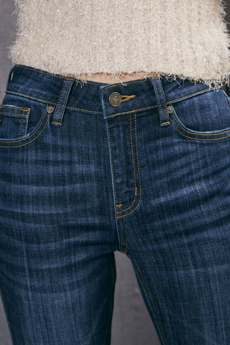 Kan Can Dark Wash Flare Jean