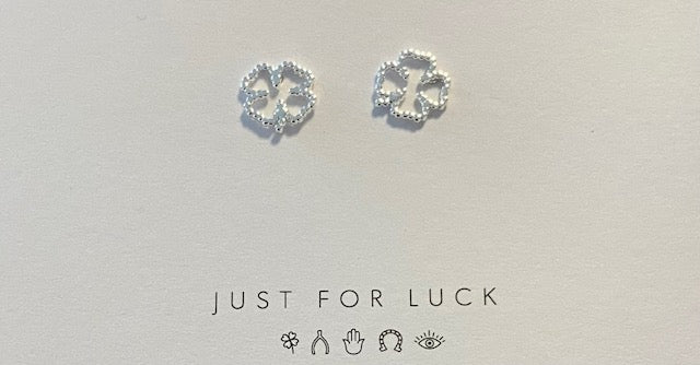 Just for Luck Earrings-Clover