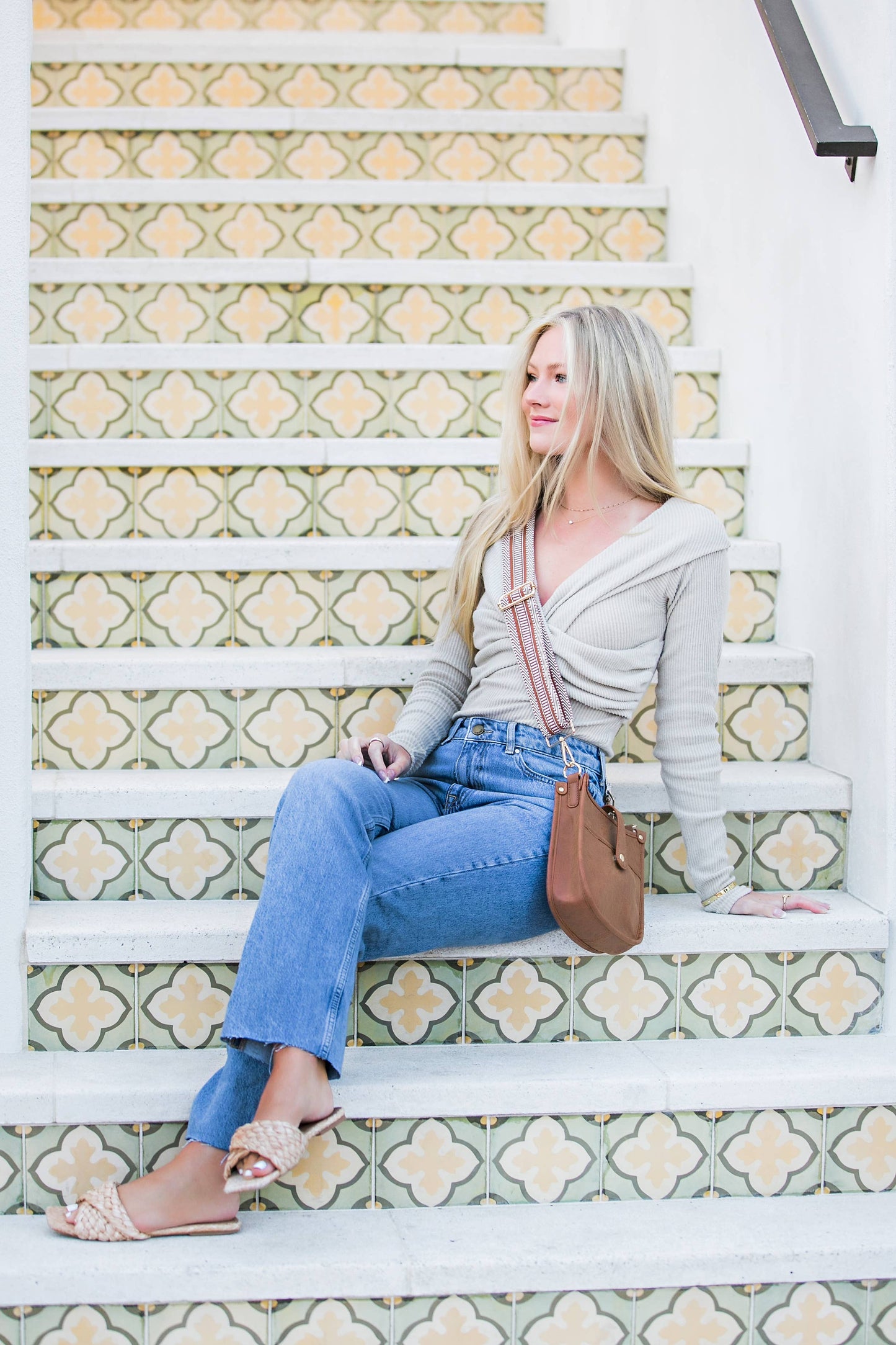 Mini Crossbody Bag - Brown/Pattern