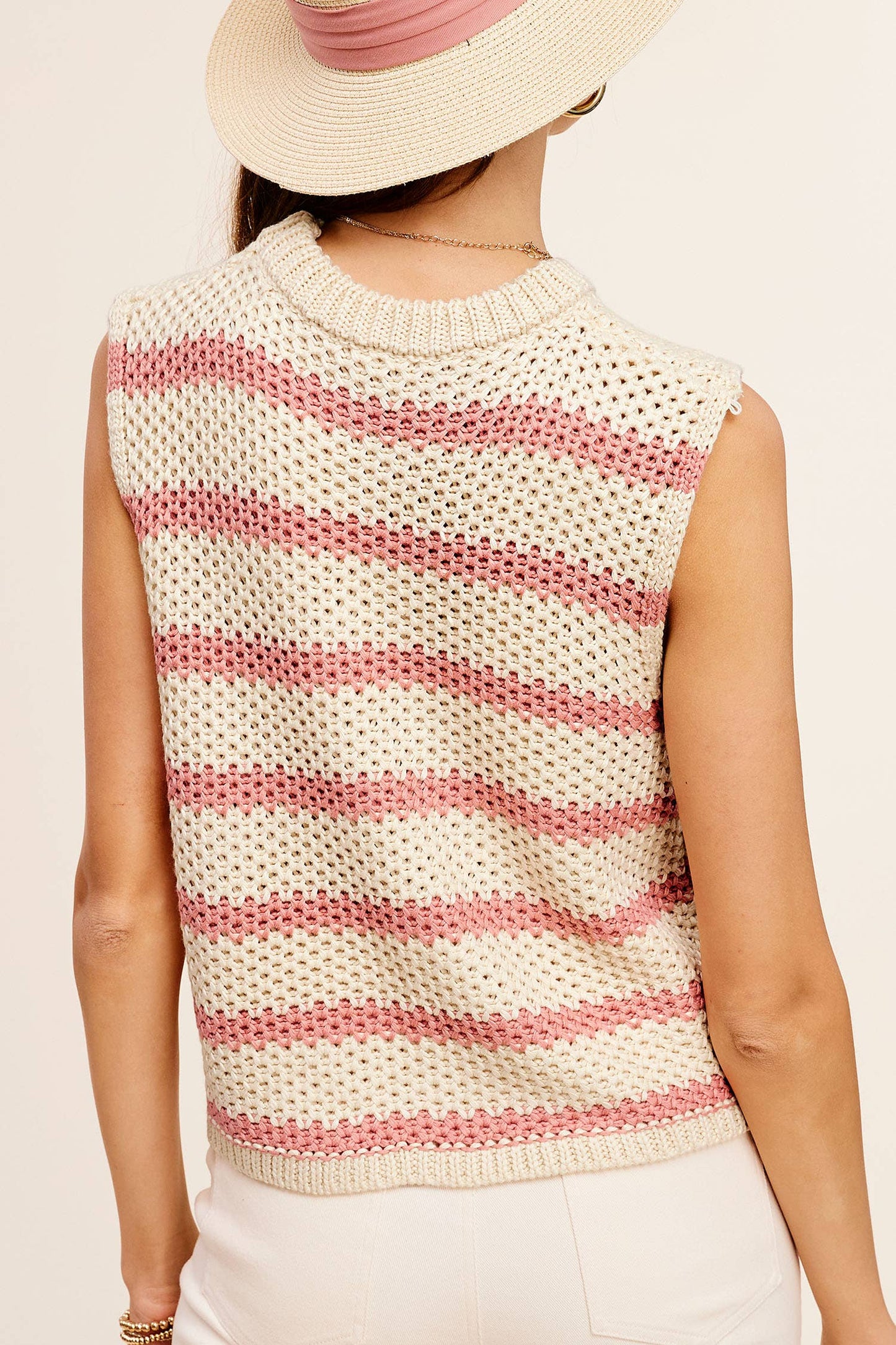 Chunky Stripe Summer Sweater Top