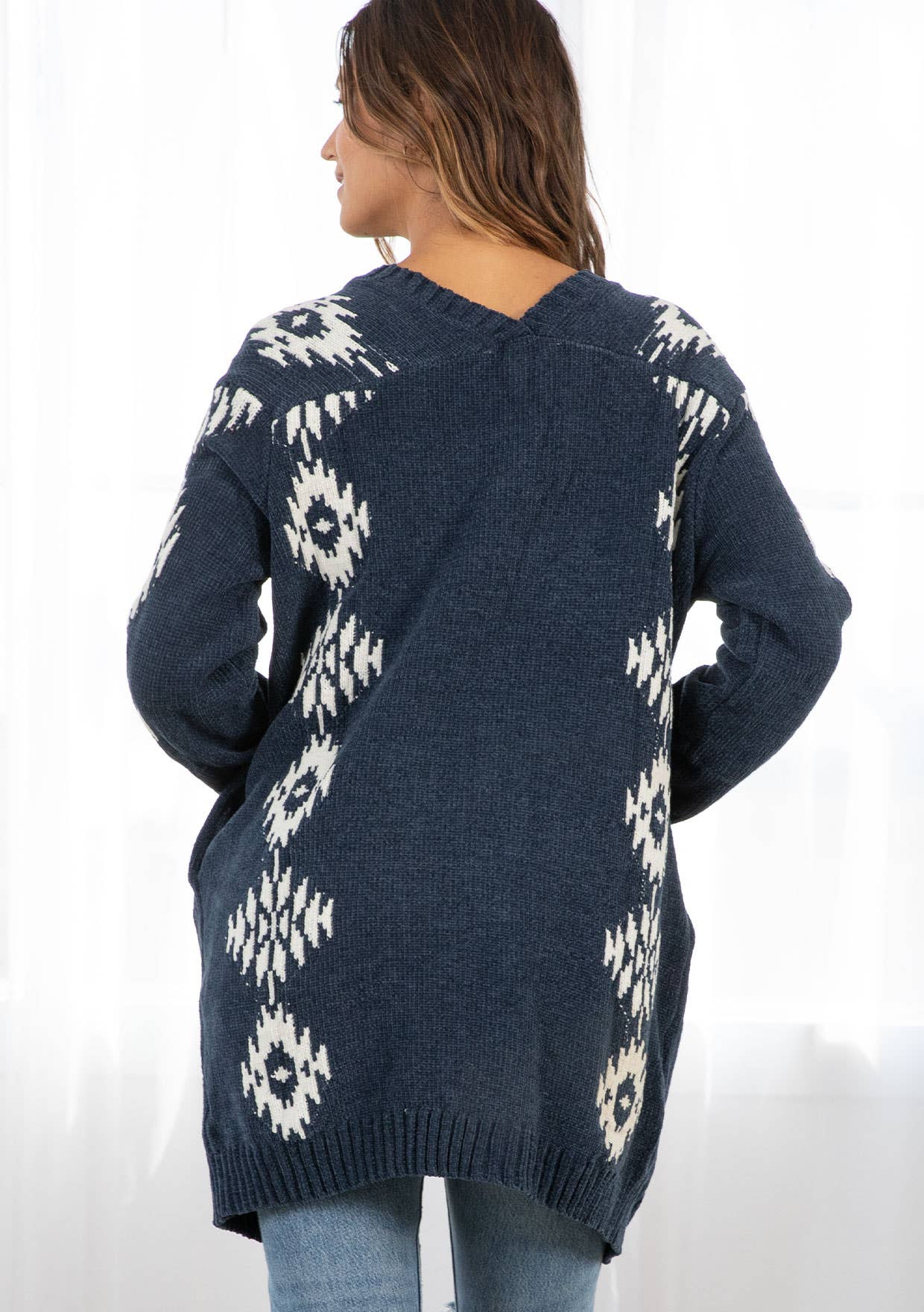 Southwestern Open Front Cardigan