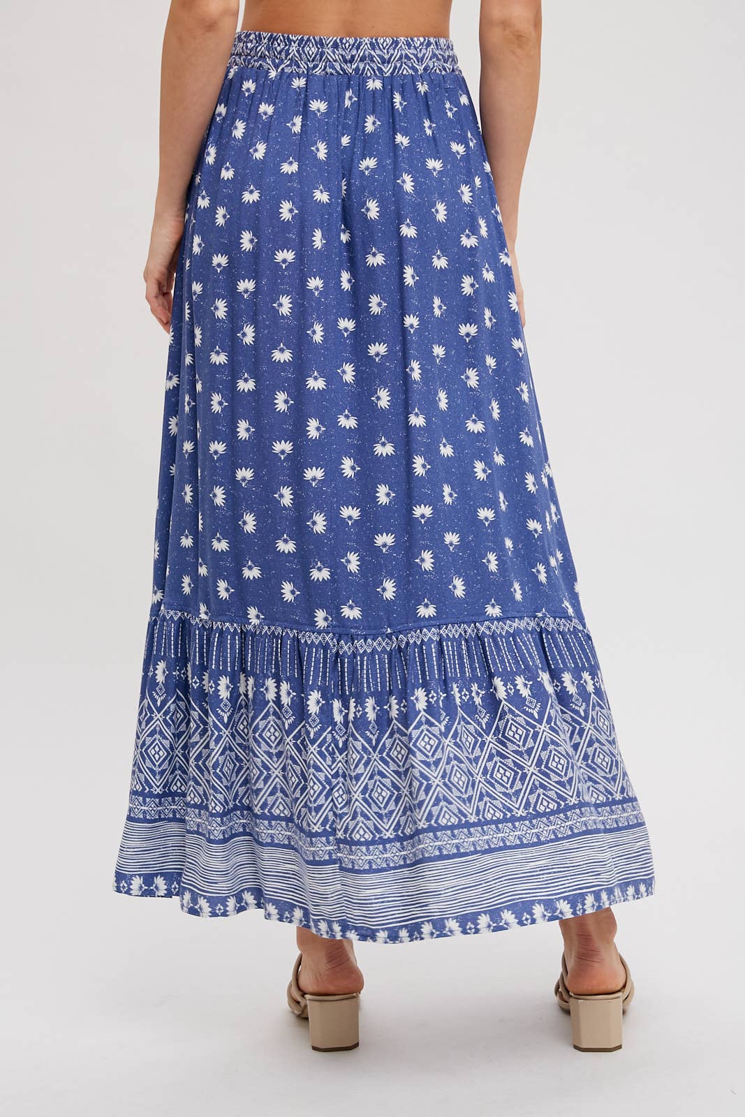 Boho Print Maxi Skirt