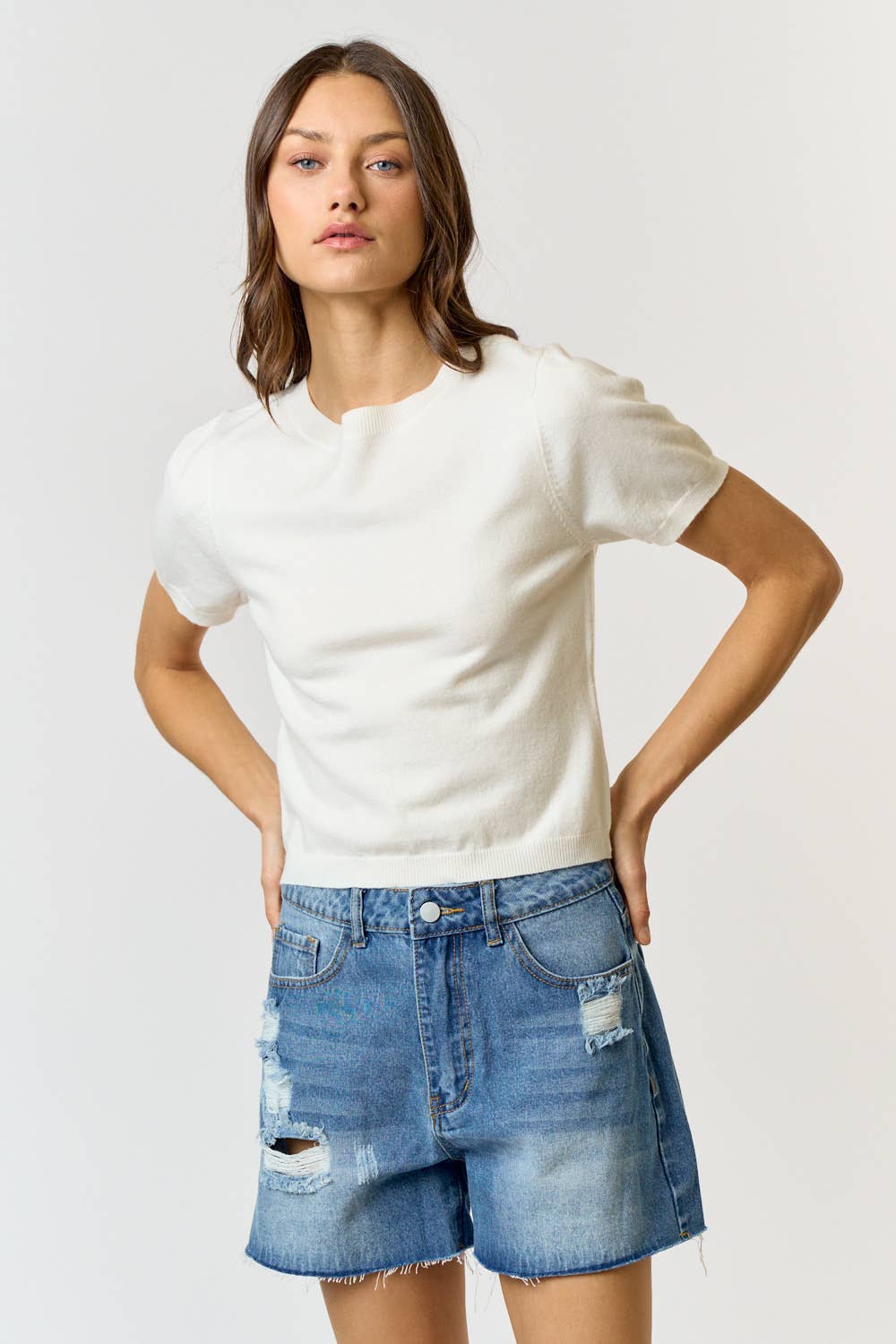 Open Back Sweater with Oversized Bow Tie