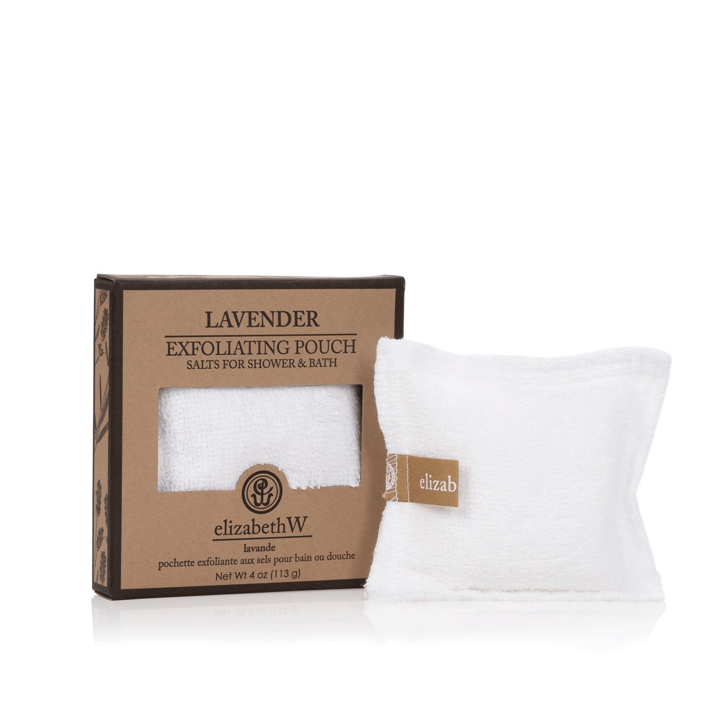elizabethW - Exfoliating Shower Pouch - 4 oz Lavender