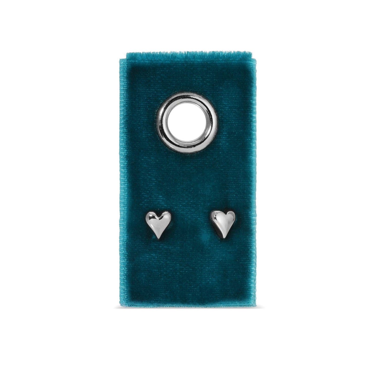 Simple Heart Studs -Silver