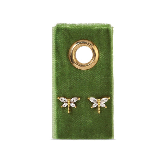 Dragonfly Studs-Gold