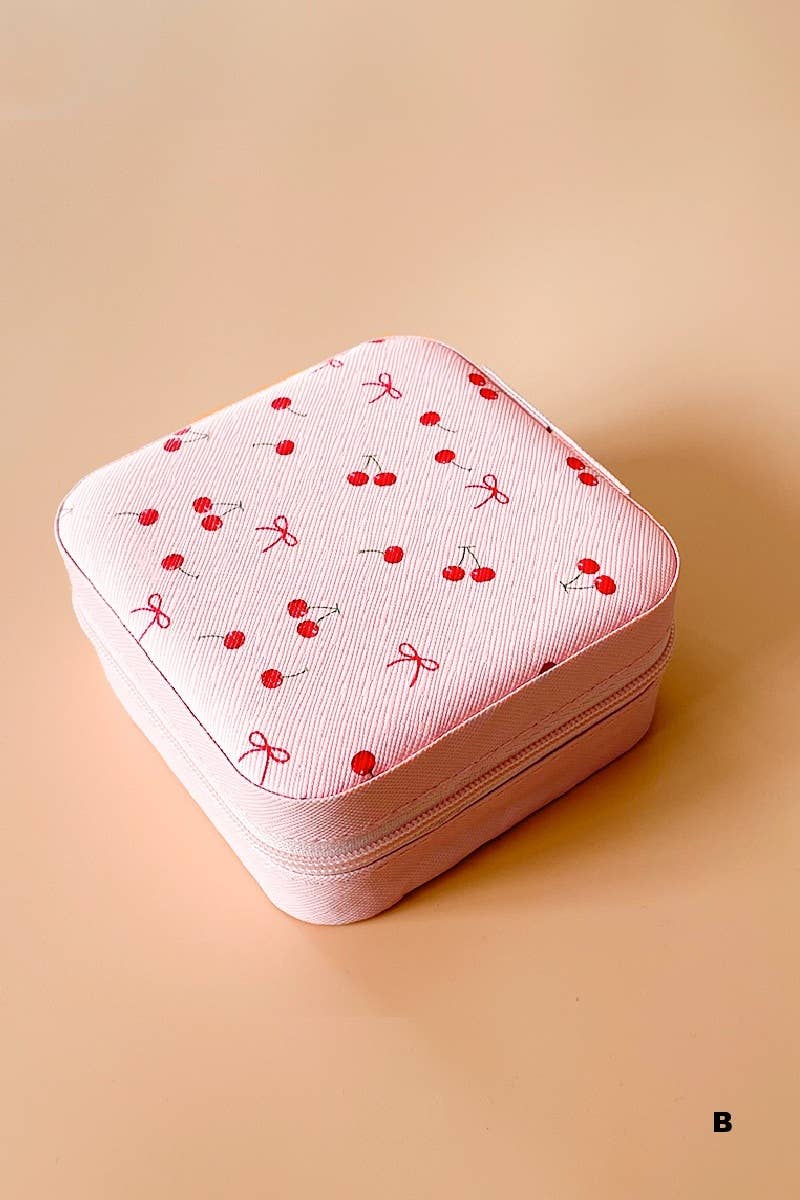 Travel Jewelry Organizer Case-Cherry