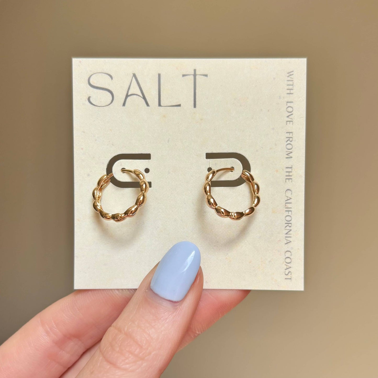 Wavy Hoop Earrings by SALT