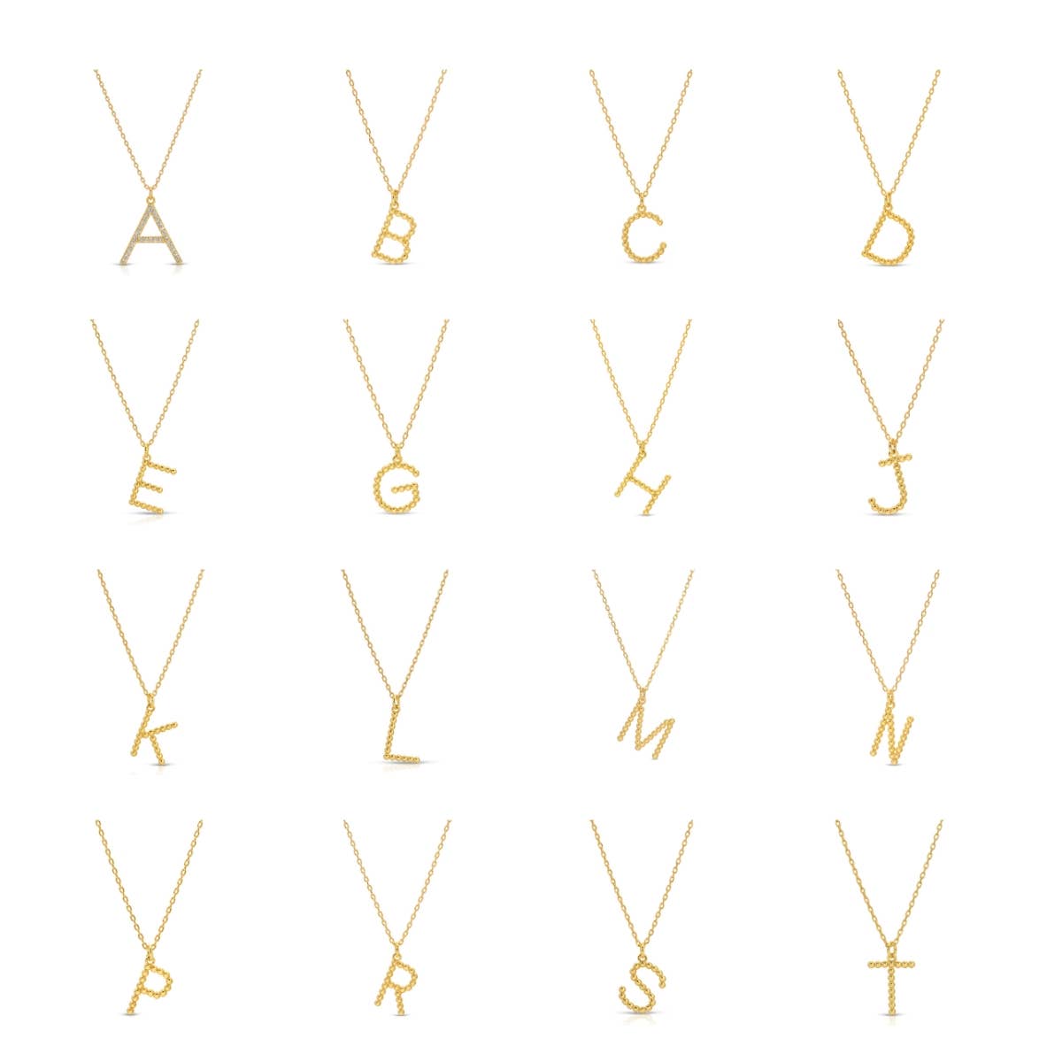 Delicate Initial Pendant