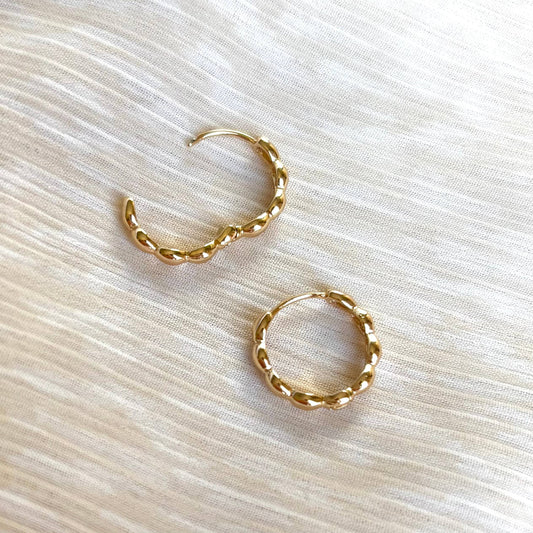 Wavy Hoop Earrings by SALT