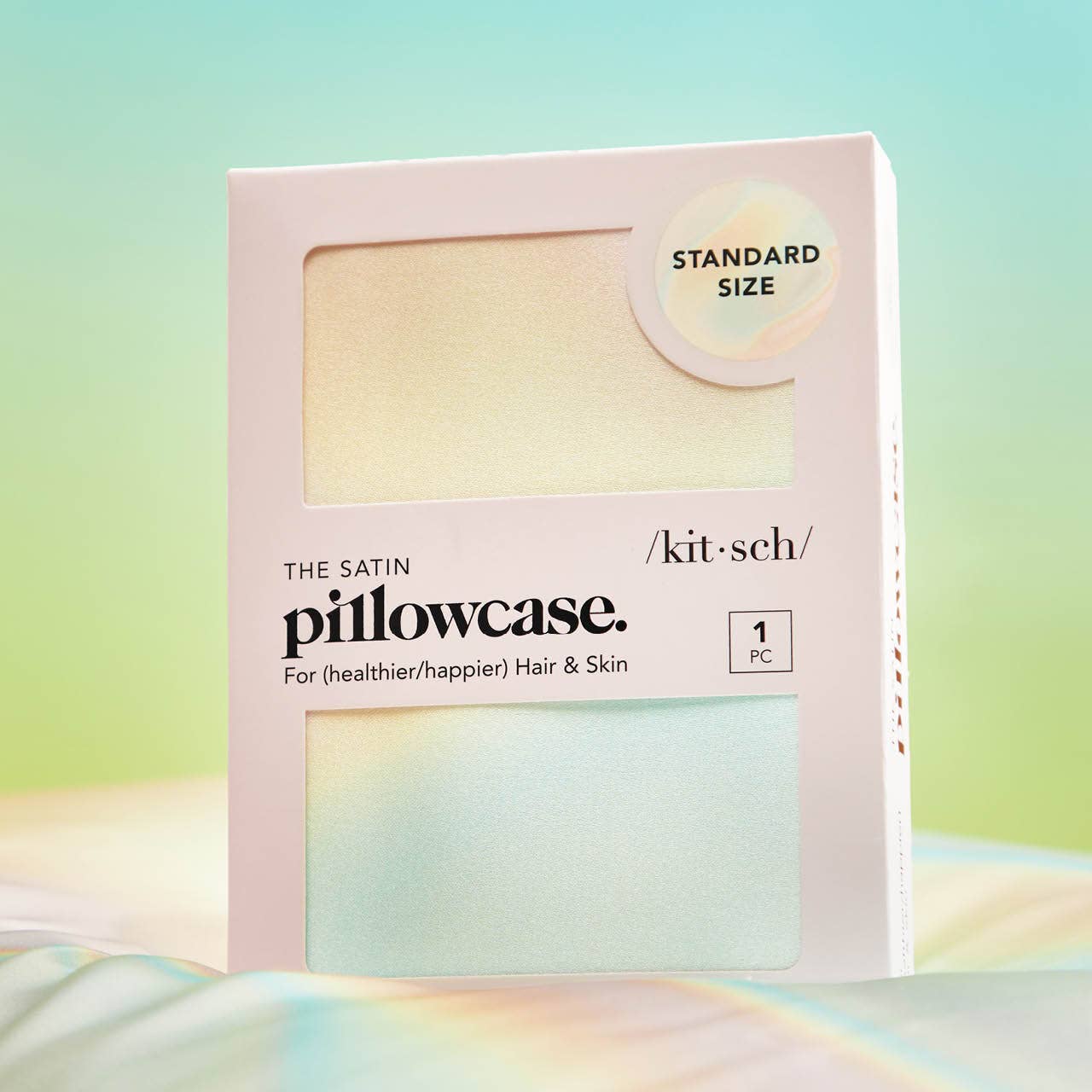 KITSCH - Satin Pillowcase Standard - Aura