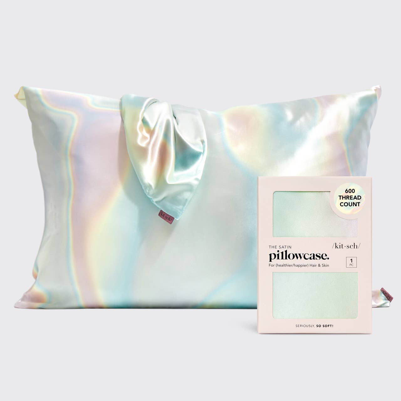 KITSCH - Satin Pillowcase Standard - Aura