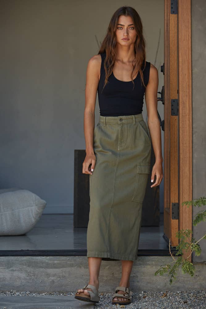 By Together - S1187N | Double Layered Seamless Top: Prussian Blue / ML