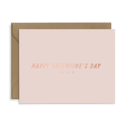 Ruff House Print Shop - Happy Valentine's Day Card With Hearts