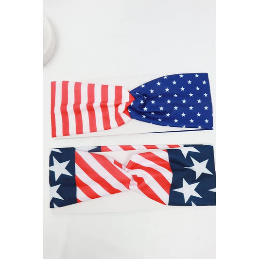 Love and Repeat - American Flag Headwrap Set