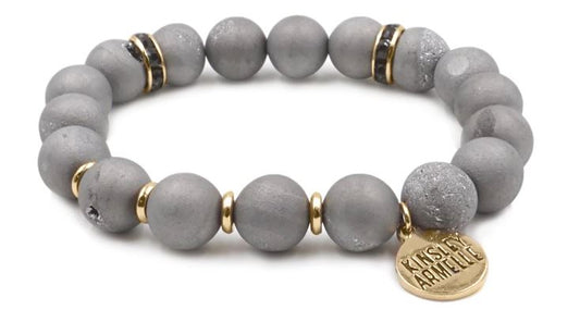 Kinsley Armelle Geode Slate Bracelet