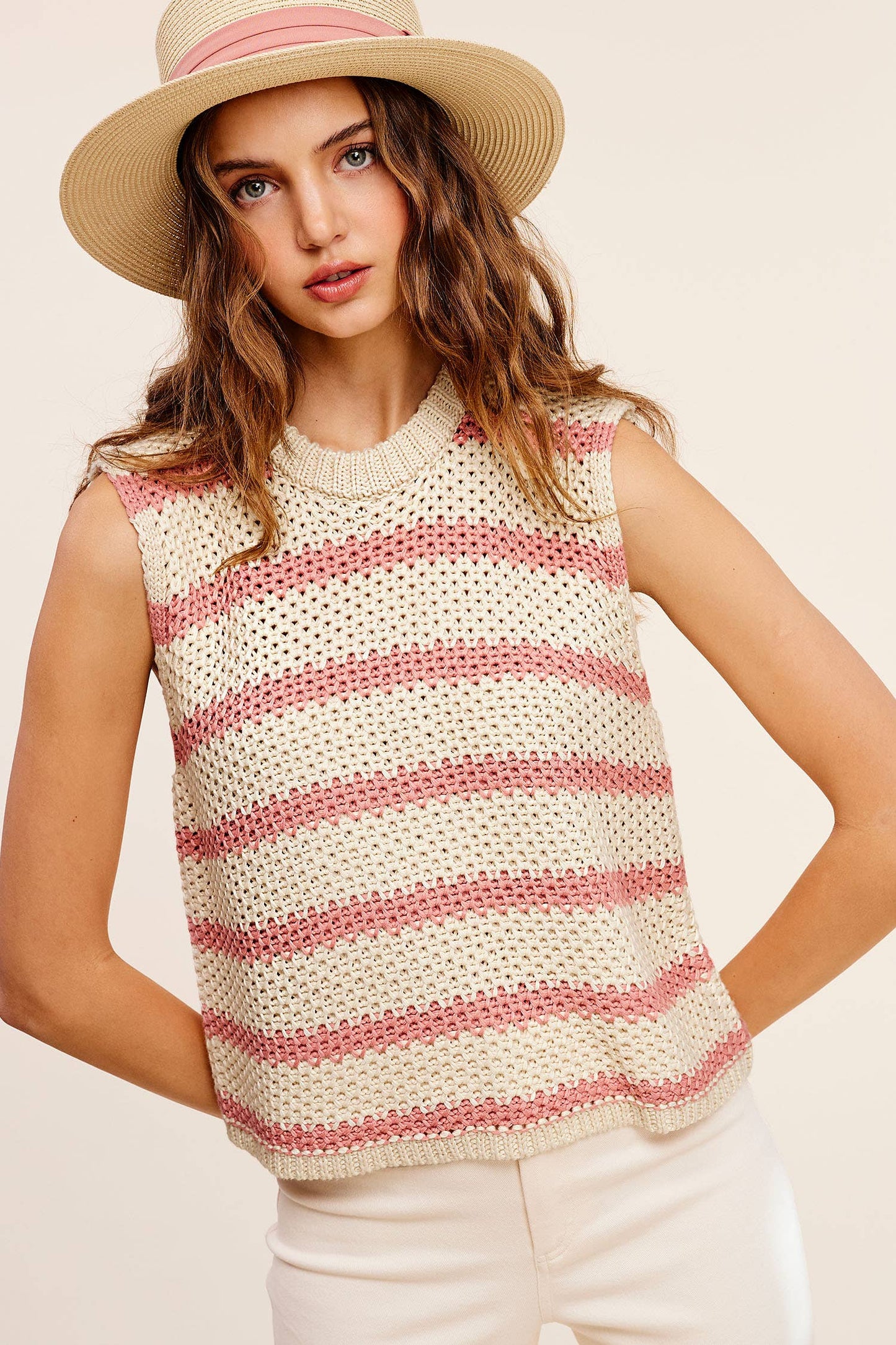 Chunky Stripe Summer Sweater Top