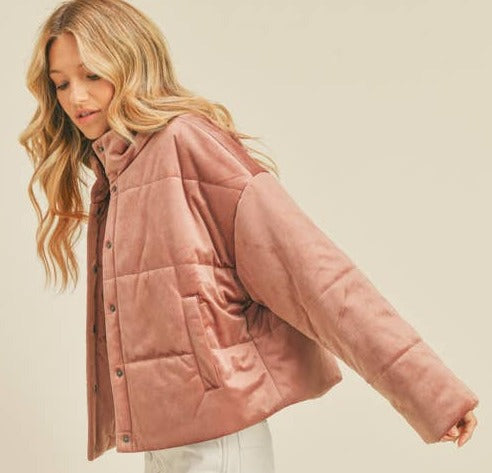 Rosey Pink Puffer Jacket