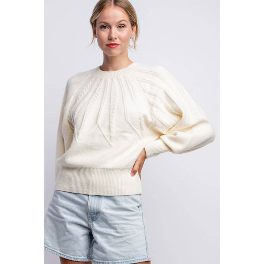 NEW CABLE KNIT SWEATER